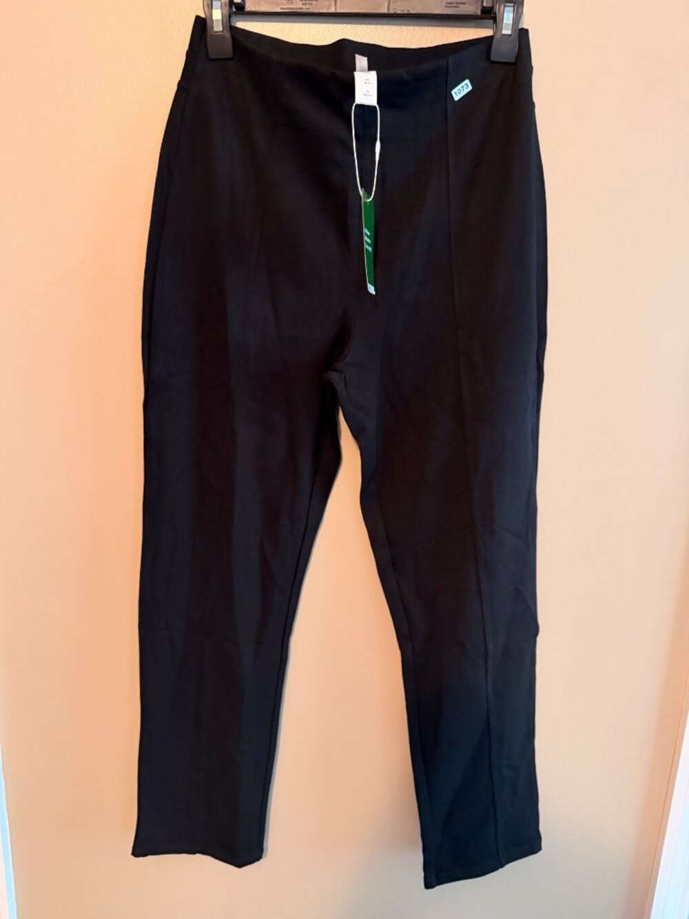 NWT Halara Womens Black High-Waist Stretch Pants Size M Athleisure Style Nylon B